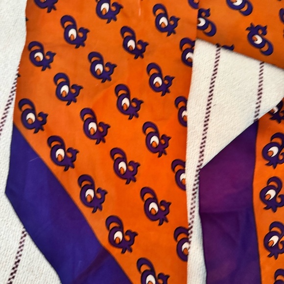 VINTAGE French pattern neck scarf - Picture 4 of 4